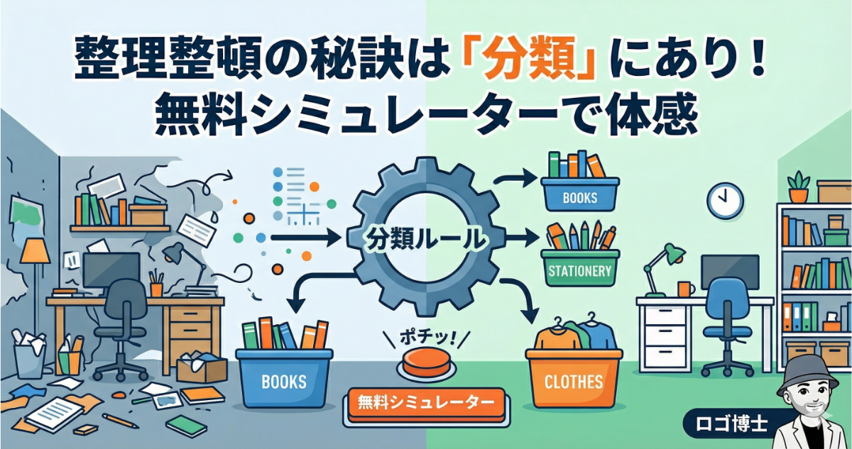 整理整頓の秘訣は「分類」にあり！無料シミュレーターで体感